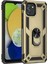 Samsung Galaxy A03 Kılıf Sofya Yüzüklü Silikon Kapak - Gold 1