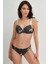 - Viskon Balenli Destekli Dolgulu Çiçek Baskılı Sütyen ve Slip Takım 1