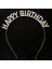 Gümüş Kristal Taşlı Happy Birthday Doğum Günü Tacı Ithal Ürün 17X16 cm (5148) 1