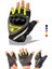Neon Yeşili Yarım Eldiven Kısa Taktik Spor Reflektörlü Motosiklet Bisiklet Eldiveni Xl Beden 1