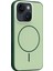 Apple iPhone 14 Neva Magsafe Kapak - Koyu Yeşil 3