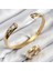Pirinç Zirkon Taşlı Ayrık Model Gold Renk Bileklik Yüzük Set 1