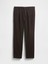 Erkek Koyu Kahverengi Yün Karışımlı Relaxed Straight Pantolon 2