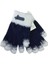 Spteks Kitti 4-8 Yaş Kız Çocuk Lacivert Renk Arma Figürlü Kışlık Örme Eldiven 5