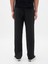 Erkek Siyah Yün Karışımlı Relaxed Straight Pantolon 4