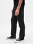 Erkek Siyah Yün Karışımlı Relaxed Straight Pantolon 5