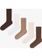 5 Çift Pamuklu Ribli Renkli Soket Çorap 1