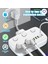 Akım Korumalı 2’li Ayrı Anahtarlı Priz, 2x Priz, 3x Usb, 1x Type-C, 2 mt Kablo, Hızlı Şarj 1