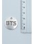 BTS Madalyon Gümüş Kaplama Düz Zincir Kolye 3