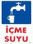 Içme Suyu Uyarı Levhası 25X35 KOD:408 1
