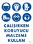 Koruyucu Malzeme Kullan Uyarı Levhası 25X35 Kod:49 1