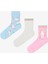 Çok Renkli Kız Çocuk Playful Unicorn 3lü Soket Çorap 1