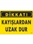 Dikkat Kayışlardan Uzak Dur Uyarı Levhası 25X35 KOD:225 1