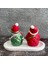 Kırmızı Noel Baba ve Kardan Adam Sunum Tabağı 3'lü Set 2