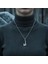 Güç Sembolü - Viking Balta Gümüş Kaplama Düz Zincir Kolye 3