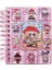 Labubu Sulu Simli 3D Kapaklı Stickerlı Not Defteri 1