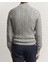 Erkek Örgü Dokulu Gri Yarım Fermuar Triko Kazak 2
