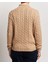 Erkek Örgü Dokulu Kahverengi Yarım Fermuar Triko Kazak 2