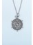 Pusula Gümüş Kaplama Düz Zincir Kolye 1
