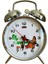 Nostaljik Kurmalı Tavuk Tasarımlı Çalar Masa Saati 2