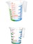 Ölçü Kabı Dereceli Renkli 1000 ml + 500 ml Set 4