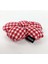 El Yapımı Pötikare Desenli Scrunchies Toka - Kırmızı Beyaz 2