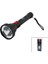 USB ŞARJLI=5V 1W LED El Feneri 3-Kademe Işık - Flaşör Şarj Gösterge 70LÜMEN 25.7cm (5148) 1