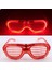 Kırmızı LED Işıklı Parti Gözlüğü - Neon Glow Şerit Gözlük 3 Modlu 5