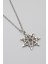Modern Heptagram Yıldız Kolye - Düz Ezme İthal Zincirli Unisex Gümüş Kaplama - 60 cm 2