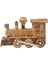 El Yapımı Doğal Ahşap Tren Oyuncak – Dekoratif Demiryolu Maketi Koleksiyon Çocuk Hediyesi 4