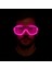 Pembe LED Işıklı Parti Gözlüğü - Neon Glow Şerit Gözlük 3 Modlu 3