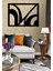 Ahşap Mdf Duvar Süs Tablo MODEL003 Siyah Renk 75X56 cm 2