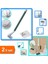 Golf Sopası Tasarımlı Silikon Wc Fırçası + Deterjan Hazneli Ayakkabı Temizleme Fırça - 2li Set H3H7S 1