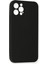 iPhone 12 Pro Max Kılıf Nano Içi Kadife Silikon - Siyah 3