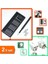 24 Parça Çok Fonksiyonlu Hassas Tornavida Seti + Yeni Seyahat Tipi Universal Adaptör - 2li Set E3S8C 1