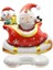 Çok Renkli Yılbaşı Temalı Ayaklı Kızaklı Noel Baba Folyo Balon 3