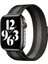 Flm Apple Watch 38MM Metal Mıknatıslı Kordon - Siyah-Beyaz 1