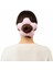 El Yapımı Çiçek Model Pofuduk Scrunchie Toka - Pembe Beyaz Çizgili 2