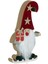 Kırmızı Ahşap Kürklü Gnome Noel Baba Biblo, 14 Cm, Şık Yılbaşı Dekorasyonu 1