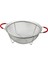 22CM Tel Sepet Metal Süzgeç Silikon Kılıflı Kulp Metal Çerçeve - Ayak (4887) 1