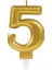 5 Rakam Mum Gold Renk (4887) 1