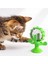 ® Vantuzlu Zilli Interaktif Dönebilen Mama Kaplı Renkli Eğlenceli Eğitici Kedi Oyuncağı 2