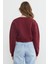 3 Iplik Kalp Aksesuarlı Crop Sweatshirt 7