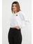 3 Iplik Kalp Nakışlı Crop Sweatshirt 5