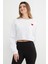 3 Iplik Kalp Nakışlı Crop Sweatshirt 6