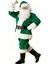 Koyu Yeşil Noel Baba Kostümü Yetişkin 4