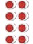 8 Paket Yuvarlak LED Römork Tail Işıkları Kırmızı 24 LED Flanş Montaj Su Geçirmez Krom 4 Inç Fren Durdurma Dönüşü Işıkları (Yurt Dışından) 1