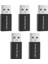 5pcs USB Veri Bloker Veri Senkronizasyonunu Engelleme Için Yalnızca Şarj USB Blocker Adaptörü Siyah Meyve Siyahına Karşı Koruyun (Yurt Dışından) 1