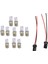 12 Pcs Araba T10 W5W Lamba Parça 10 Pcs Smd 5050 LED Gece Lappable ve 2 Pcs Işık Ampul Soket Lambası Tutucu Konnektörü (Yurt Dışından) 1