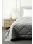 Polycotton Fırçalı Tek Kişilik Yorgan Gri-Gül Kurusu (155x215) 3